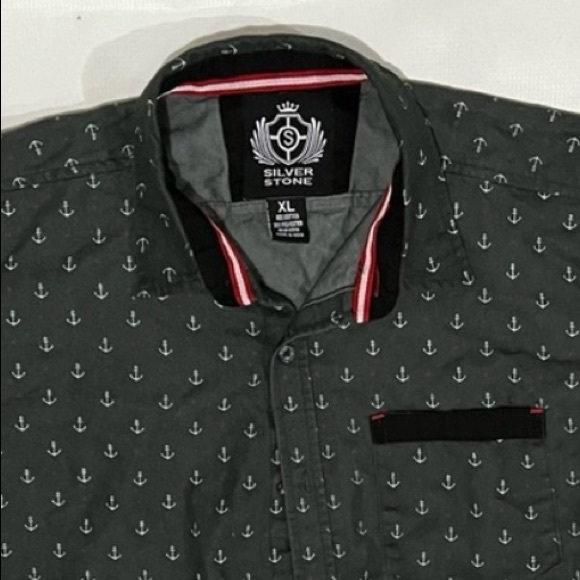 Silver Stone Mens button up Sz XL - Picture 2 of 6